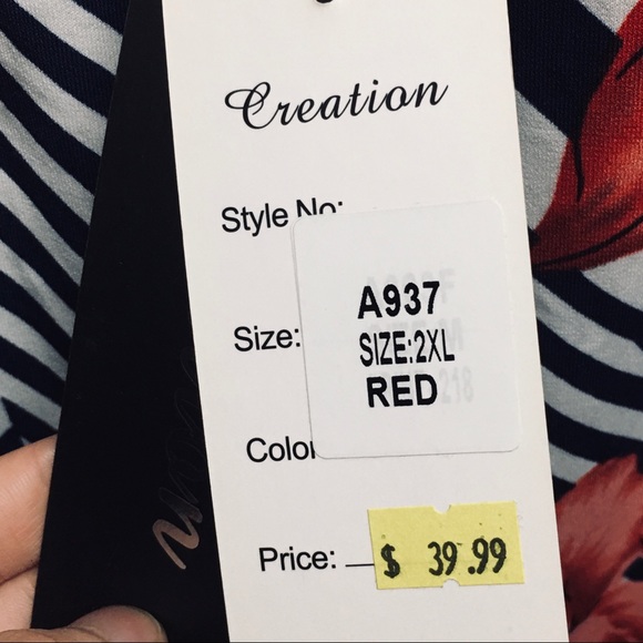 Creation Flower pattern reversible dress (Women) - Picture 2 of 5